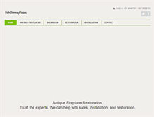 Tablet Screenshot of irishchimneypieces.com